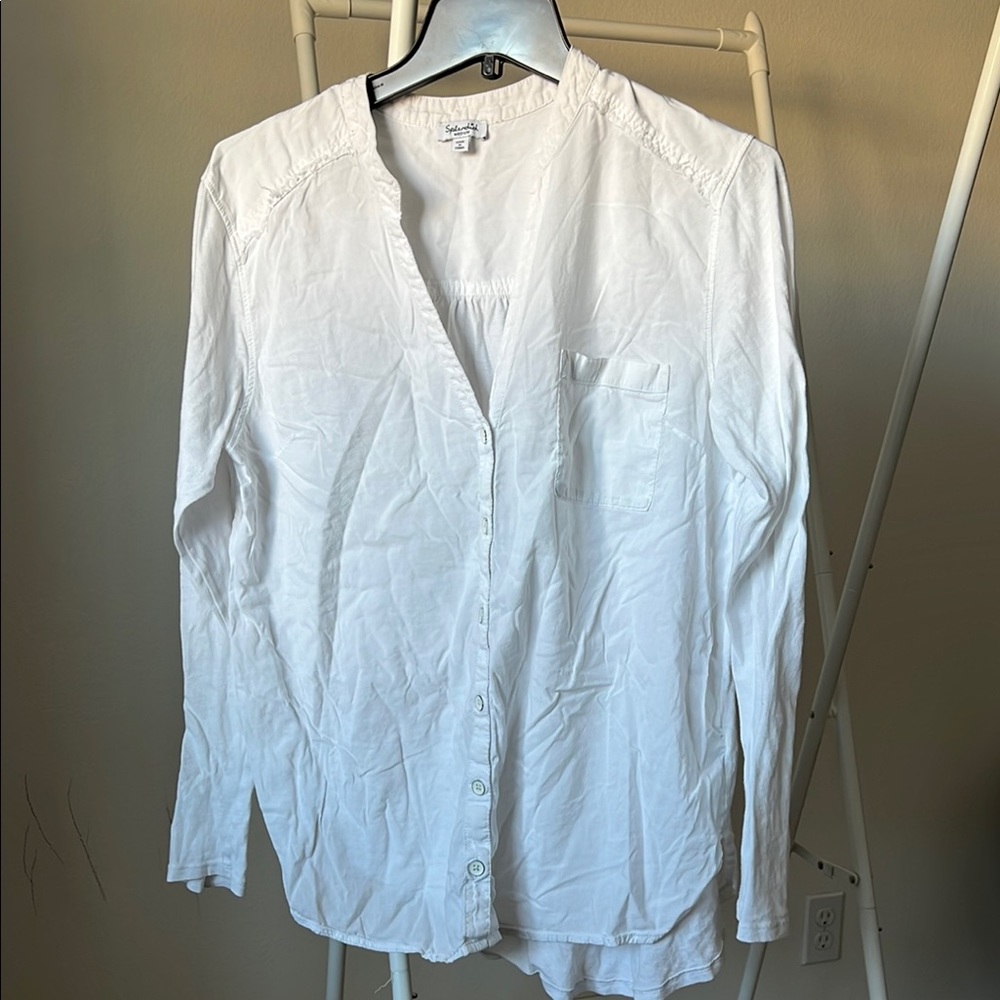 Splendid White Button-Up Shirt